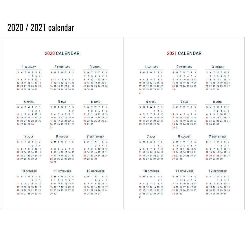 Calendar - Monopoly 2020 Appointment B6 Free dated weekly planner