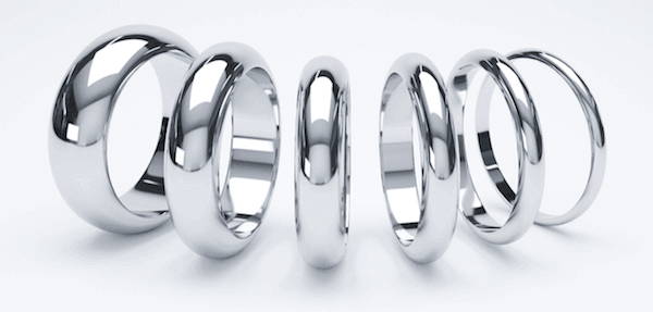 D -Shaped Profile Men's Wedding Bands Lily Arkwright