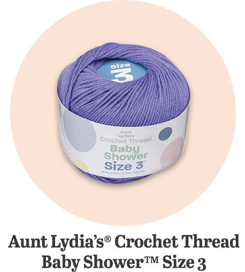 Aunt Lydia's Crochet Thread Baby Shower Size 3 Yarn
