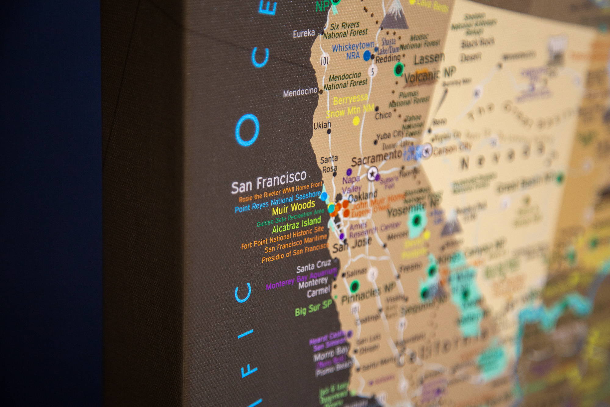 crafted canvas maps