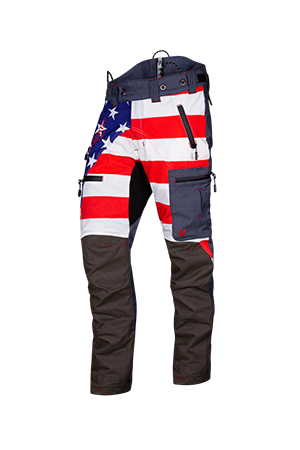 image of Arbortec Breatheflex Pro Patriot US Flag Chainsaw Pants