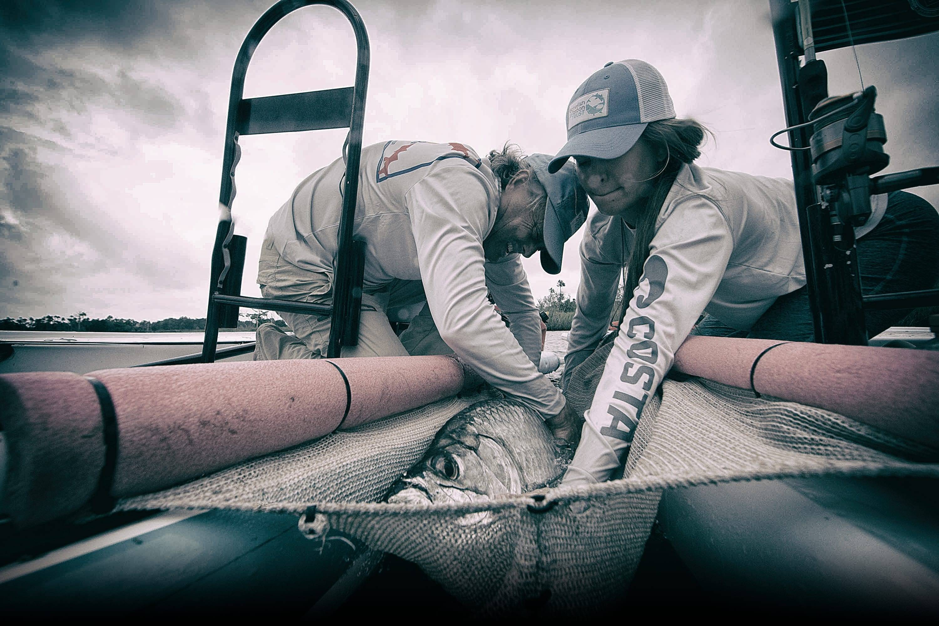 Catching a tarpon