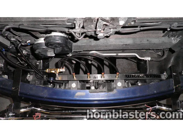 Wicked Customs's 2010 Ford F150 SuperCrew Cab Train Horn Install