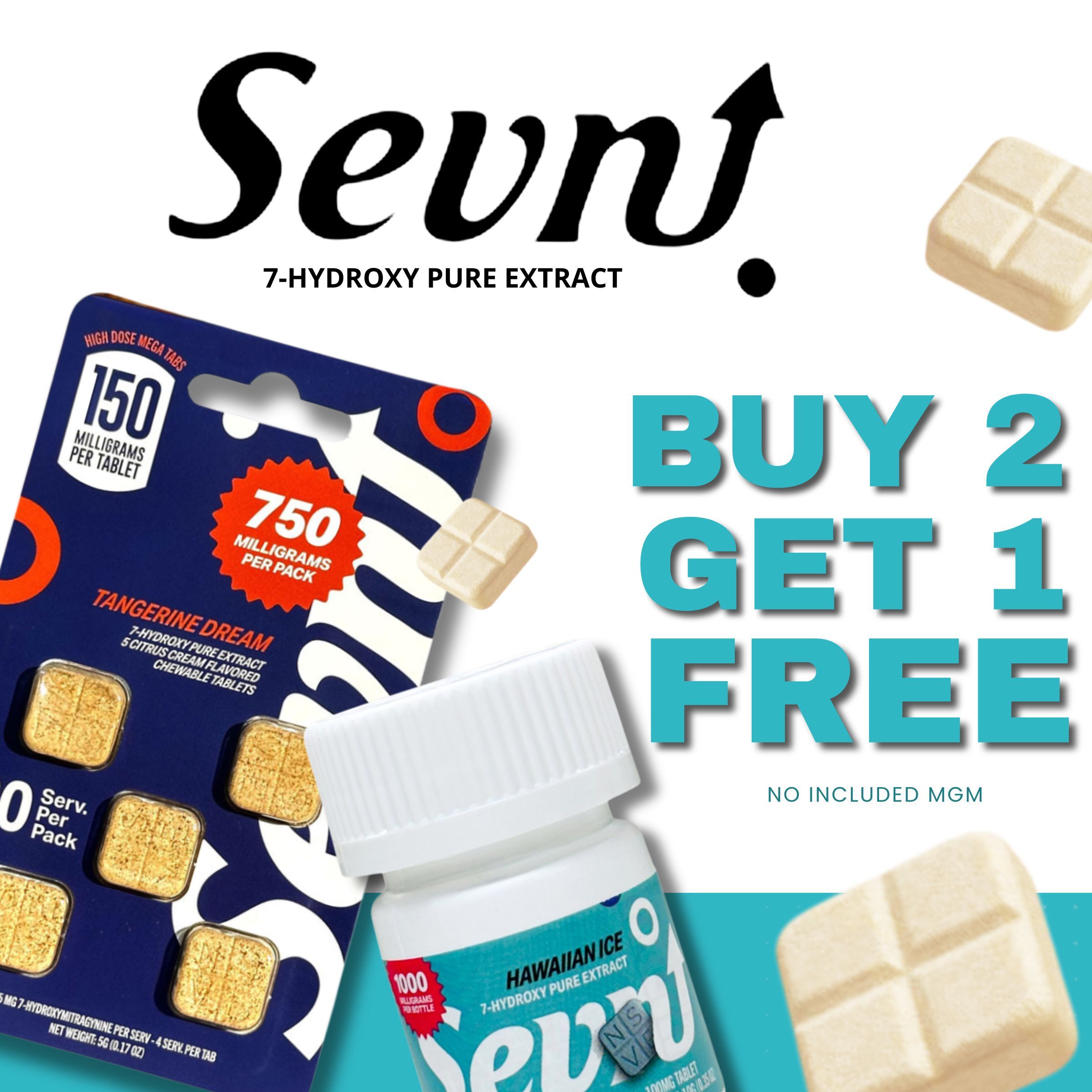 Products from Sevn, featuring a promotion: Buy 2 Get 1 Free.