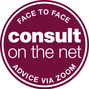 Face to face advice via zoom - consult on the net