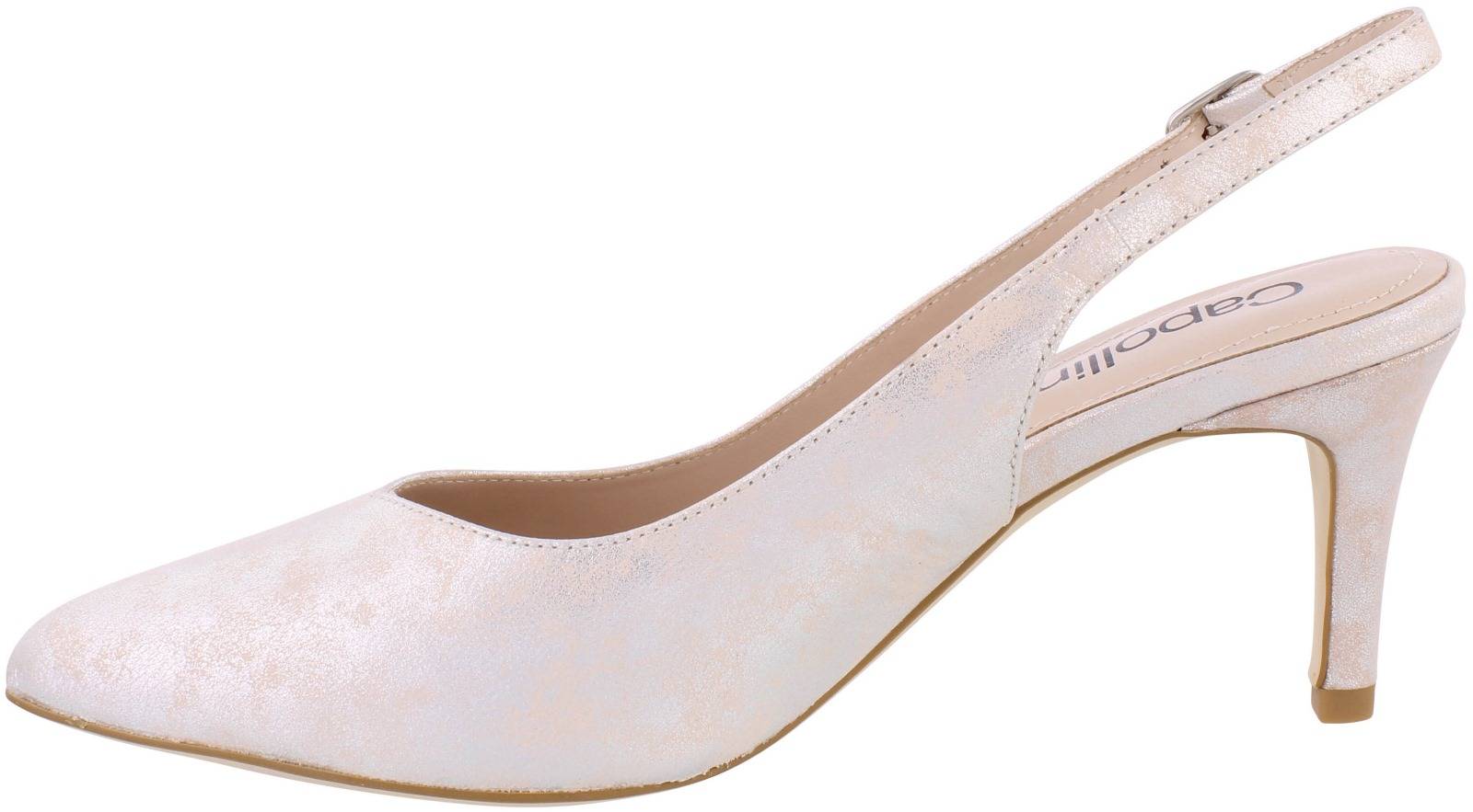 Capollini Catherine Pink Sling Shoe