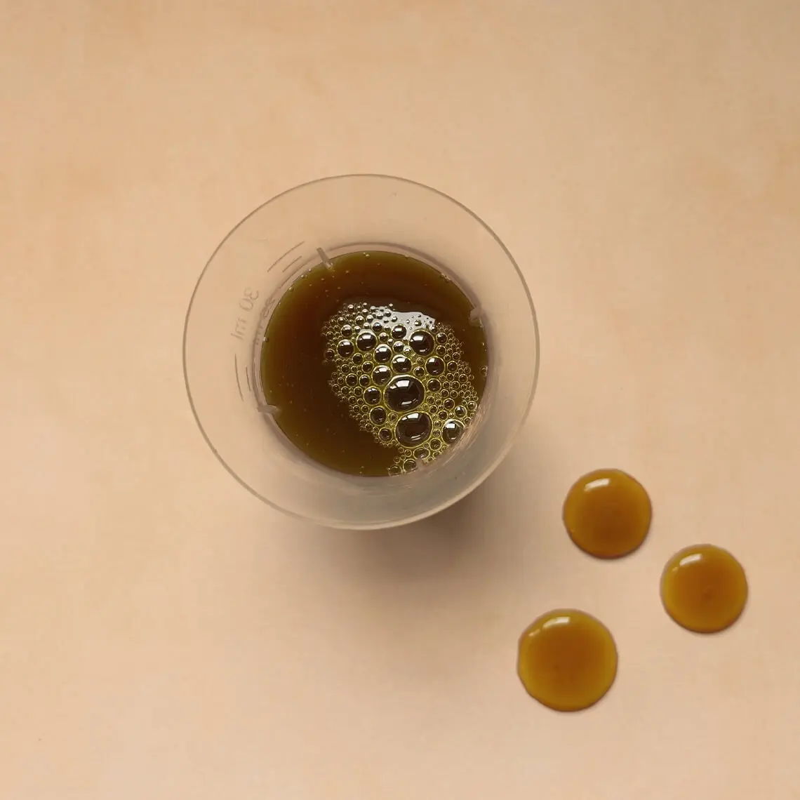 15ml serving of FOLLICLE FOOD for hair nutrition