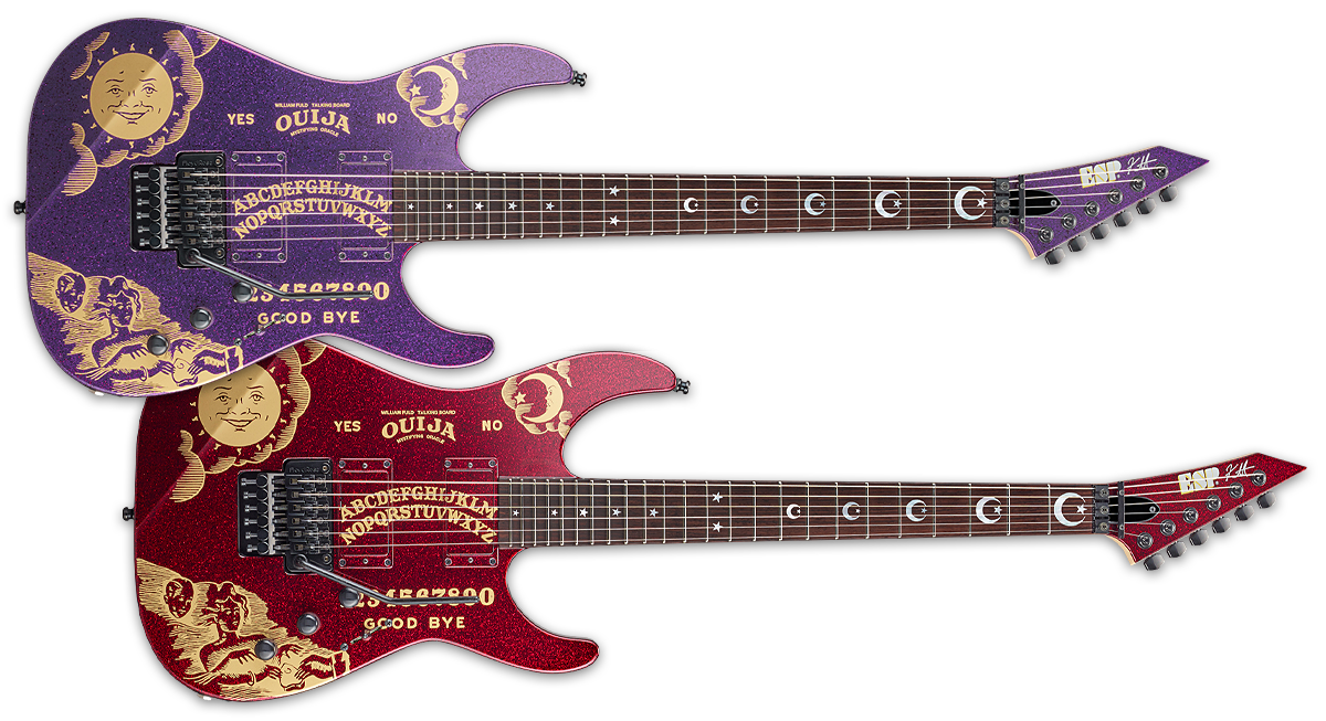 Keychain Guitar Esp Ouija Black Kirk Hammett Metallica Brand New Sealed