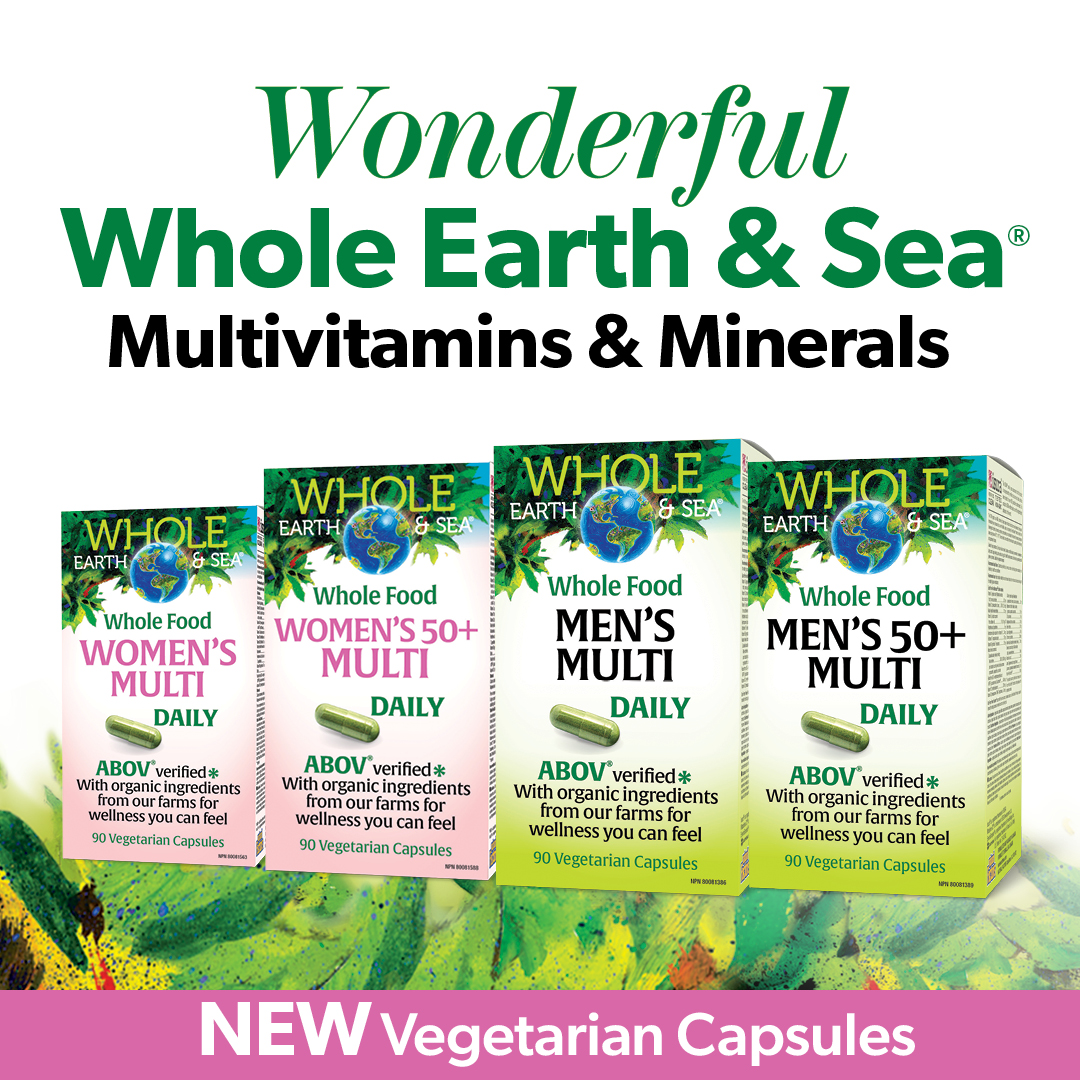 Multivitamins and minerals product line with vegetarian capsules.