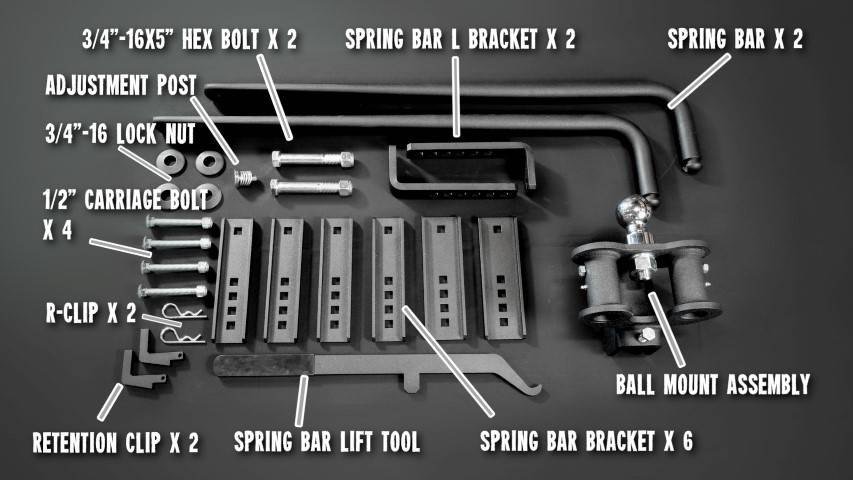 BulletProof Medium Duty Weight Distribution System parts included