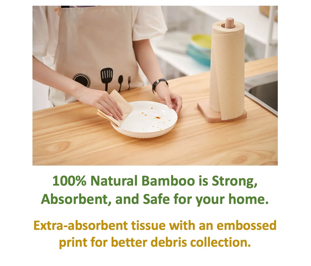Bamboo Kitchen Towel Roll 1 piece