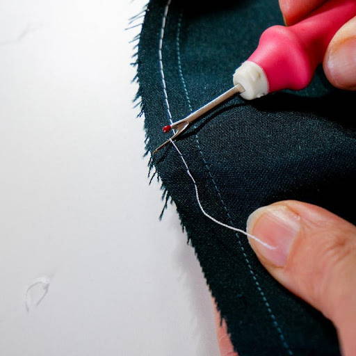 remove stitches with a seam ripper