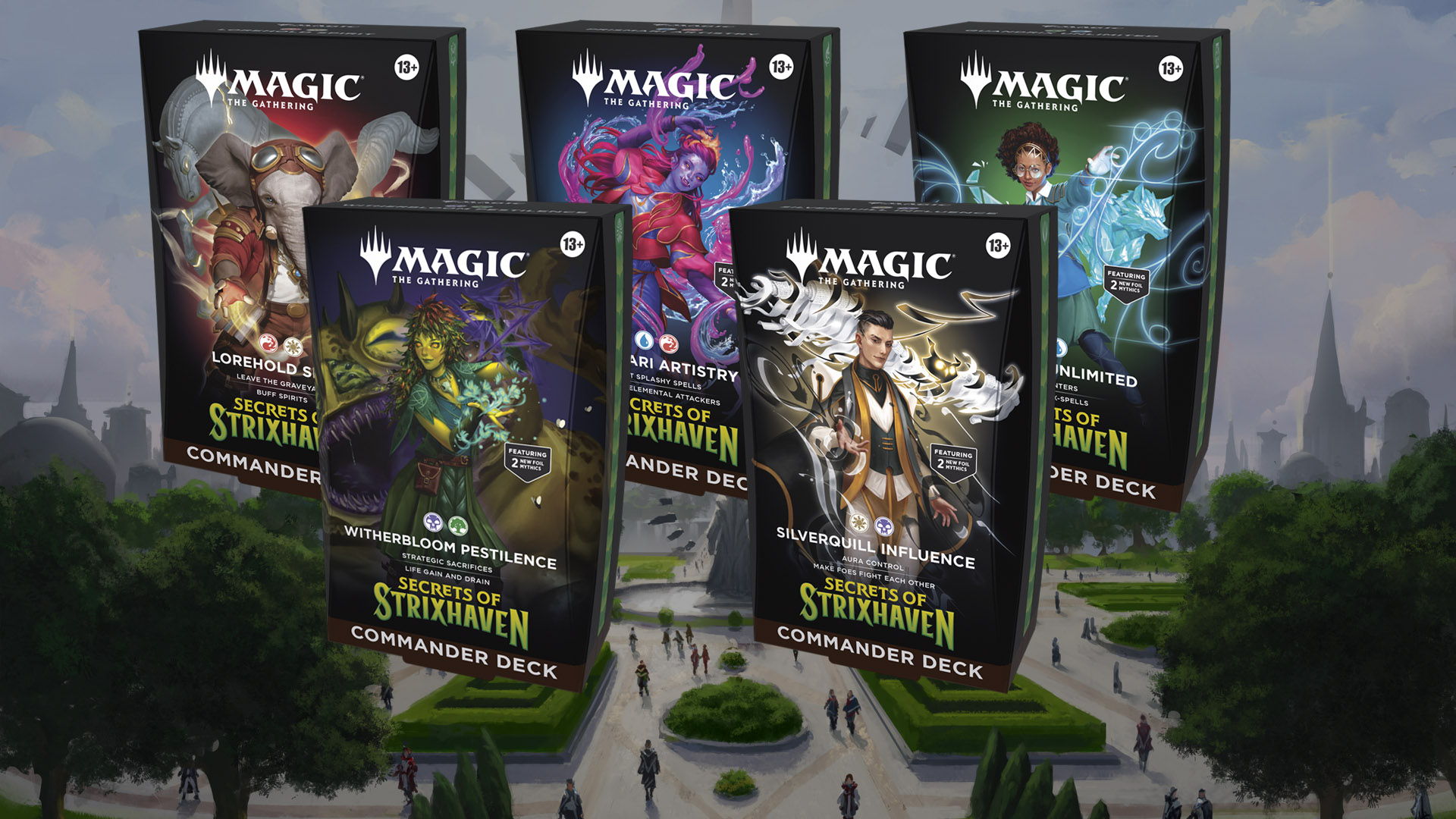 First look at the new Secrets of Strixhaven Commander Decks - Magic Madhouse