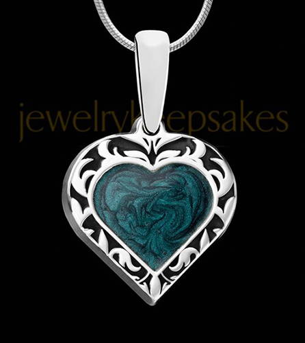 Paradise Heart Silver Ash Jewelry