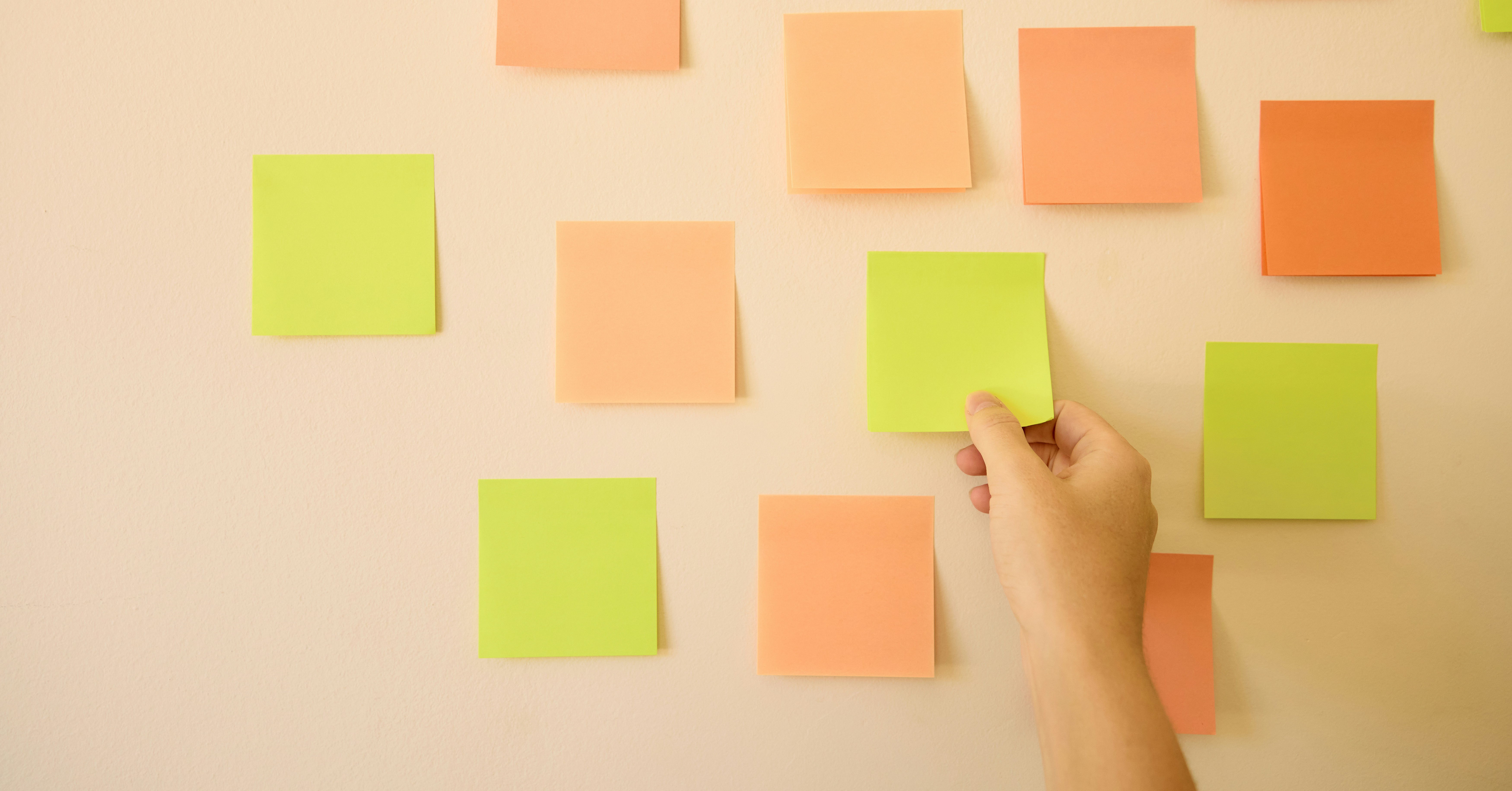 Sticky note on the wall