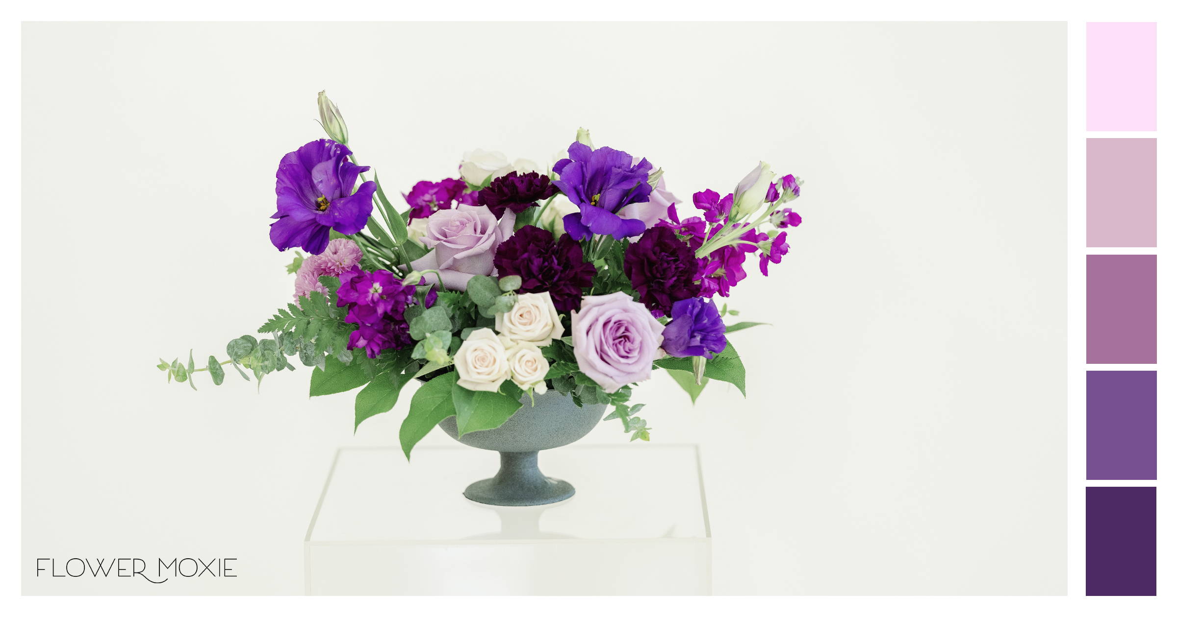 Lavender and Eggplant diy weddding flower package