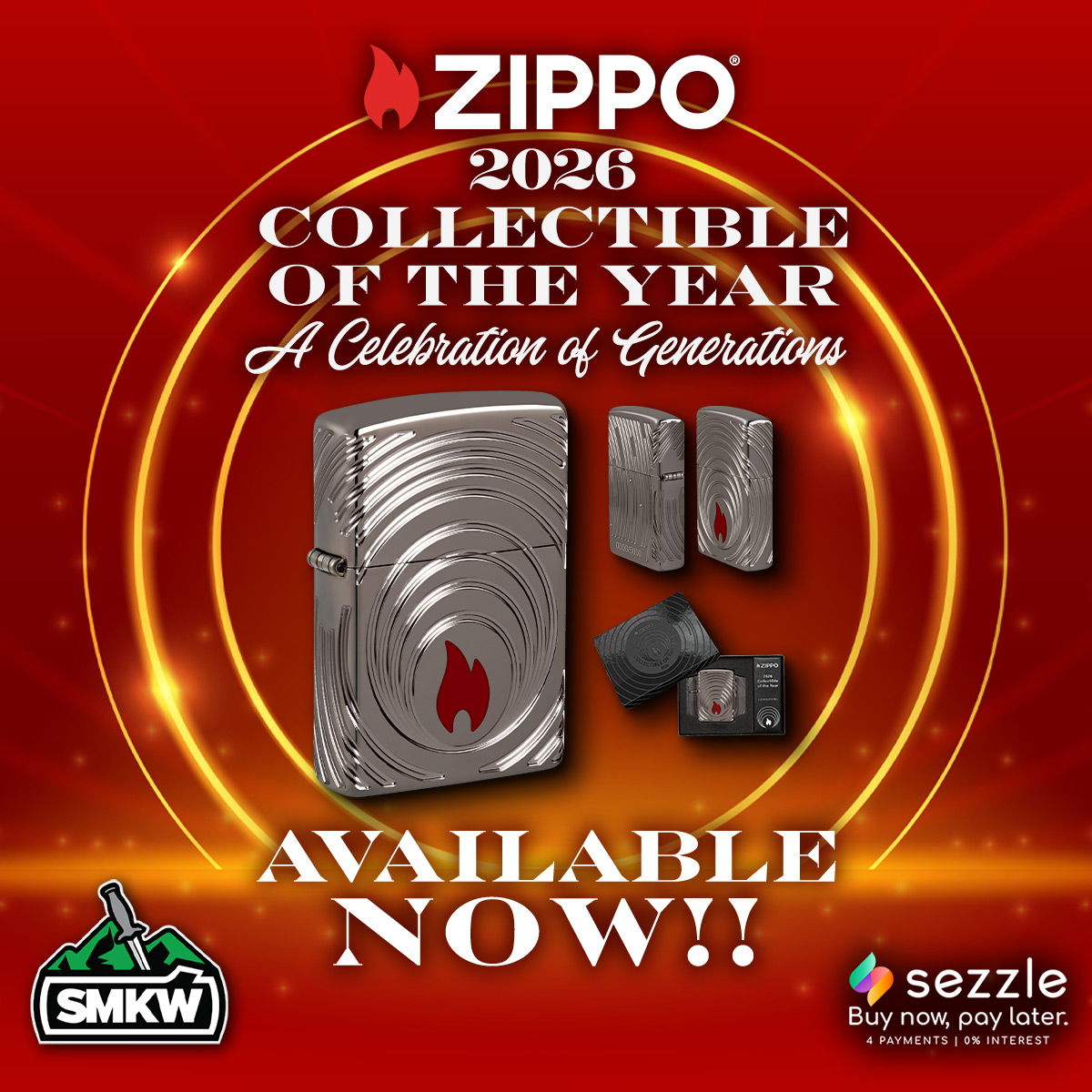 Zippo 2026 COY -Generations- Americas Black Ice Lighter