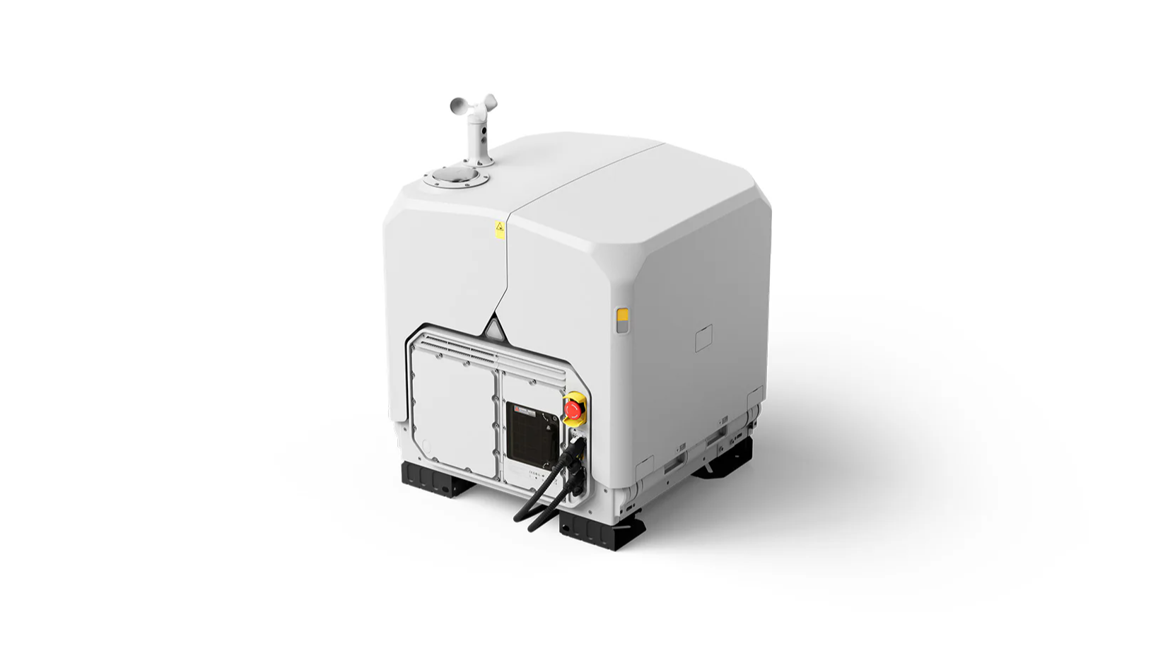 DJI Dock 4 at an angle against a white background