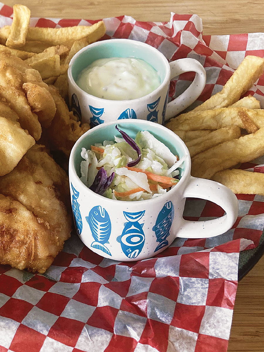 Salmon in the Wild Ceramic Espresso Mugs by Simone Diamond, Coast Salish