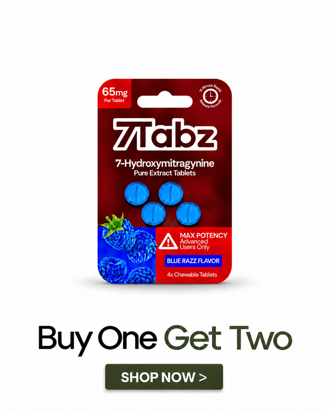 Package of 7-Tabz dietary supplement with promotional offer.