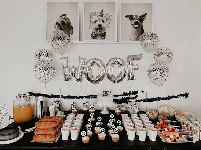 Woof Balloons | Dog Puppy Birthday Party Decoration | Dog Birthday Party Decoration Balloon | Dogs Birthday Party Banner/Sign