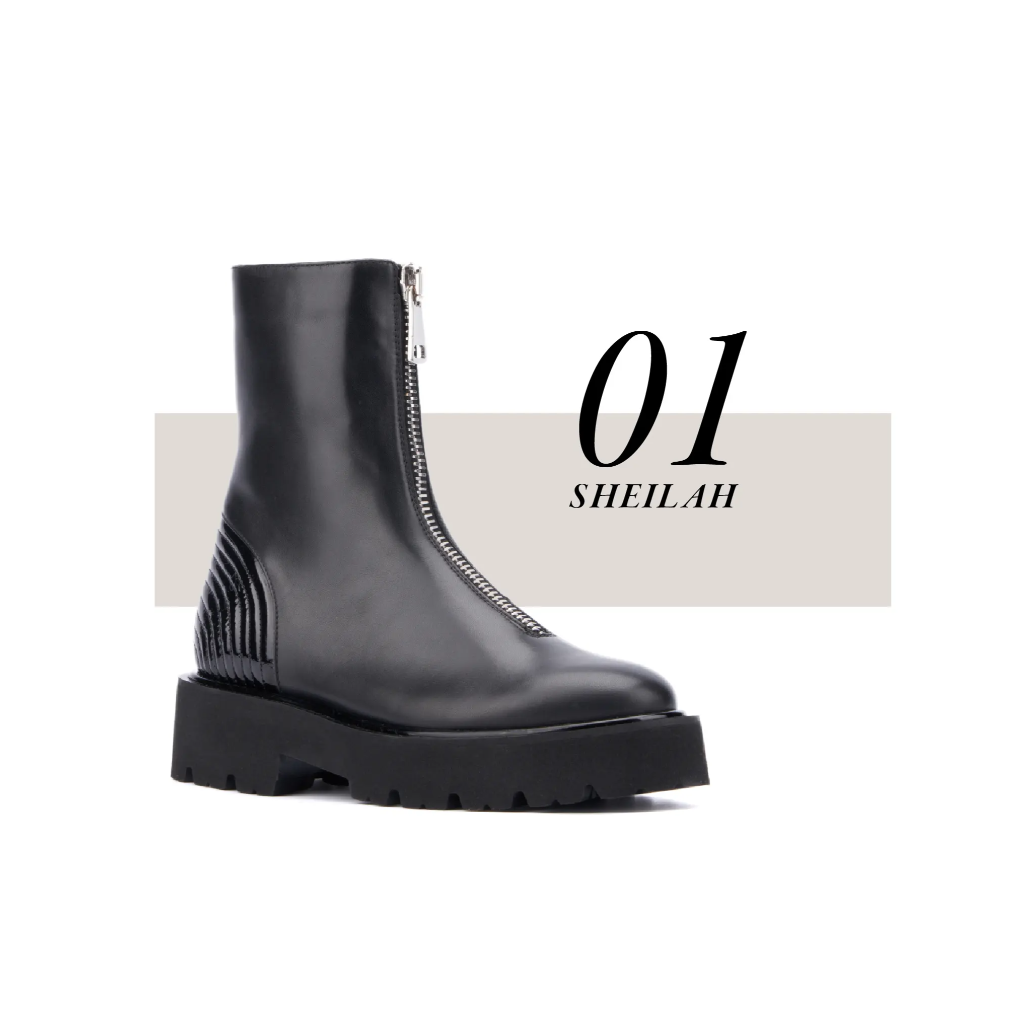 1: The Sheilah boot in Black