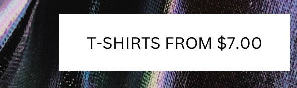 t-shirts à partir de 7 $