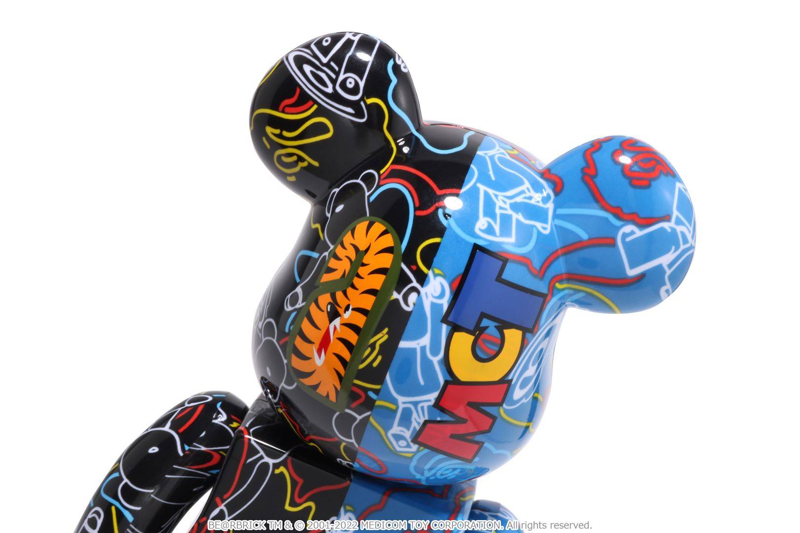 BAPE BE@RBRICK LINE CAMO SHARK 100% 400%