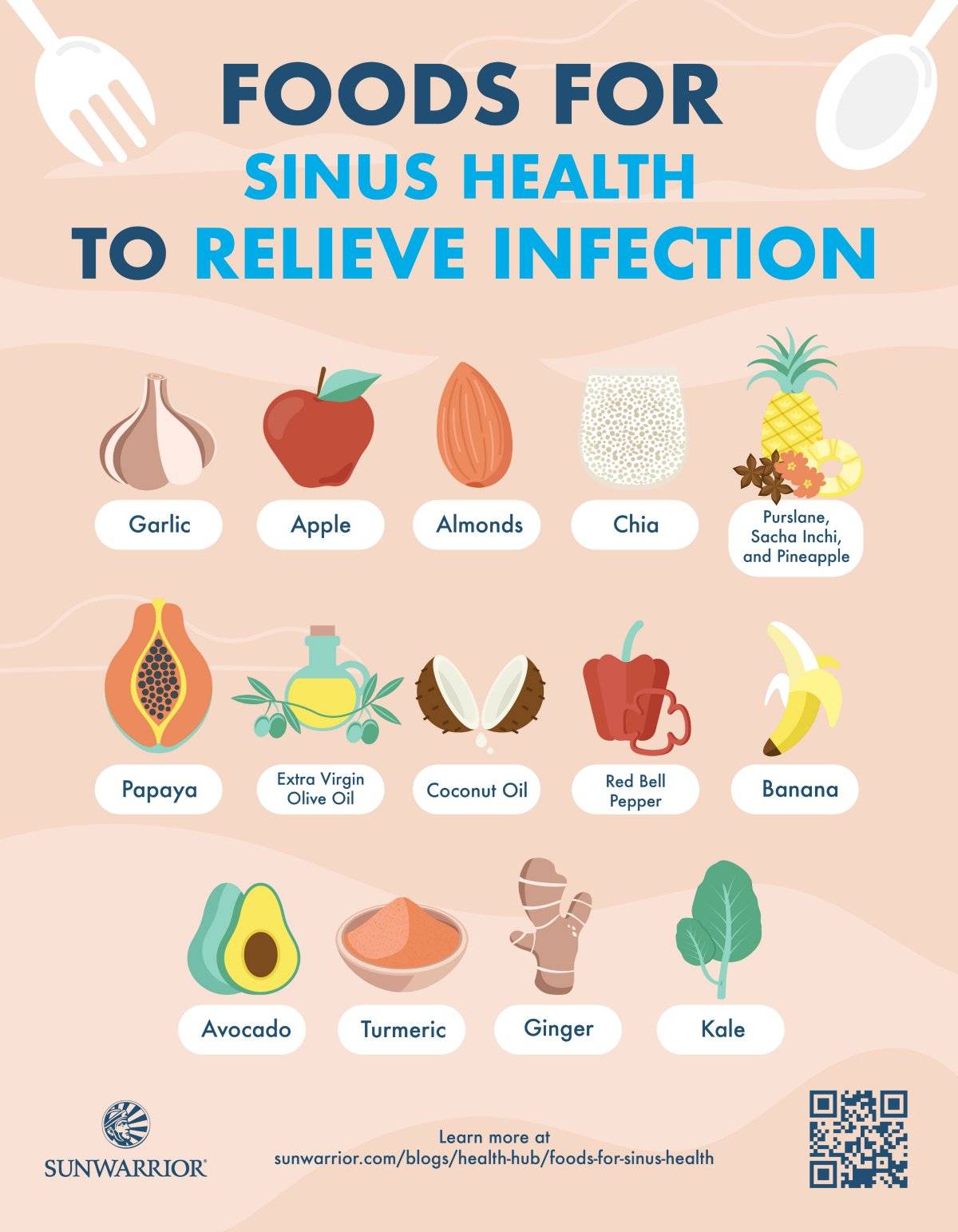 10 Foods For Sinus Health 10 Ways To Relieve Infection Infographic