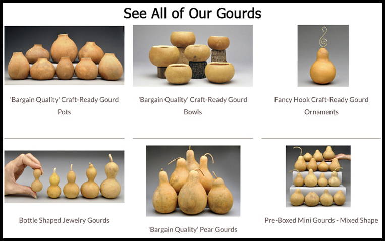 organic hard shell gourds