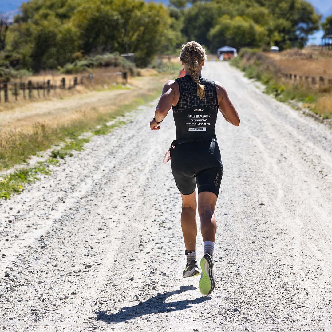 Myovolt Ironman athlete and endurance running expert Dr Hannah Wells .