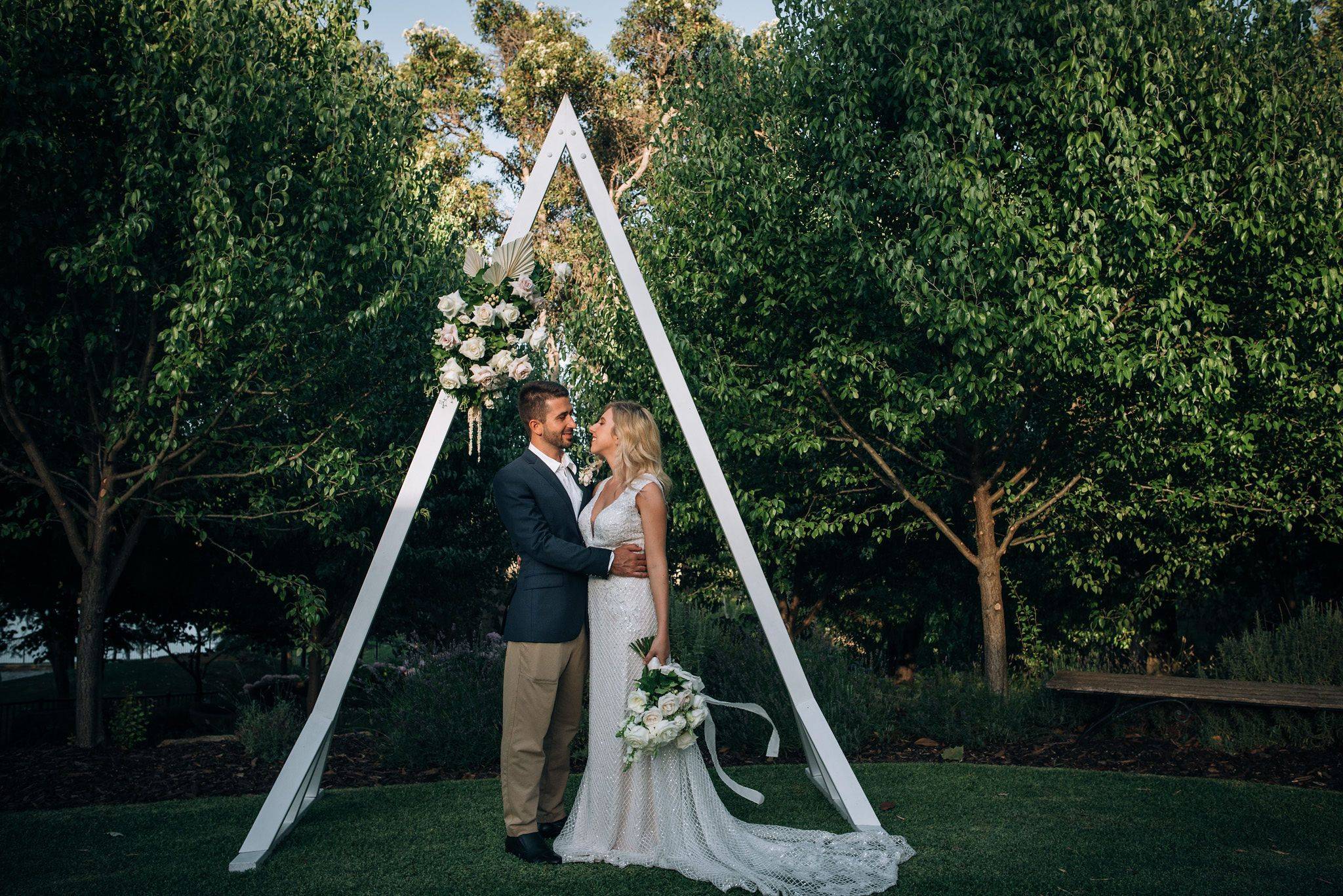 Private Garden Ceremony - Aravina weddings