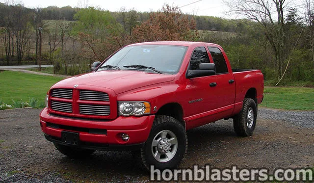 Josh's 2004 Dodge Ram 2500 with Shocker XL train horn install overview photo 1