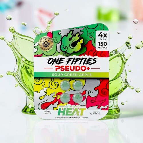 Packaging of sour green apple candy with splash effect.