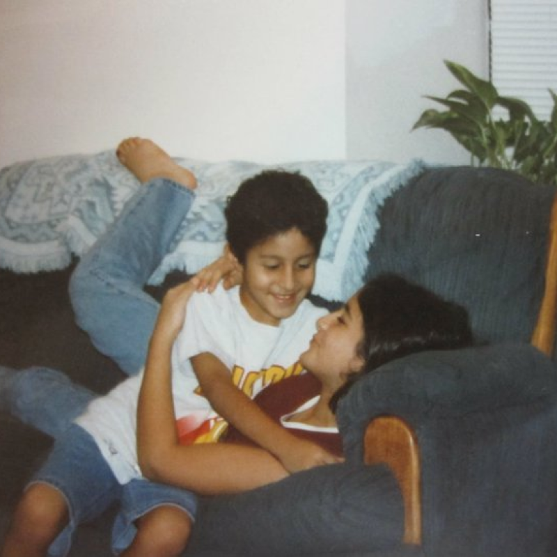 Miguel & Veronica Hugging It Out
