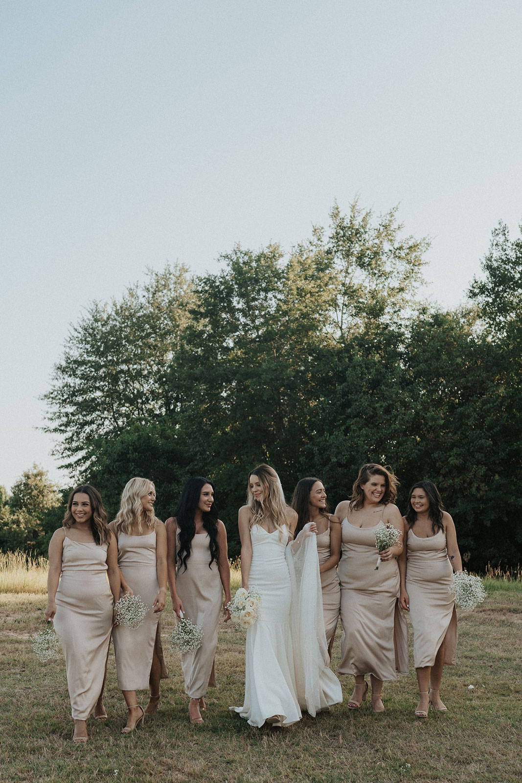 Bridesmaids and Bride 