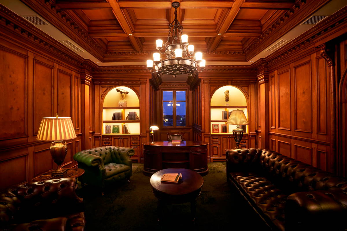 Classical executive office with contemporary ornament