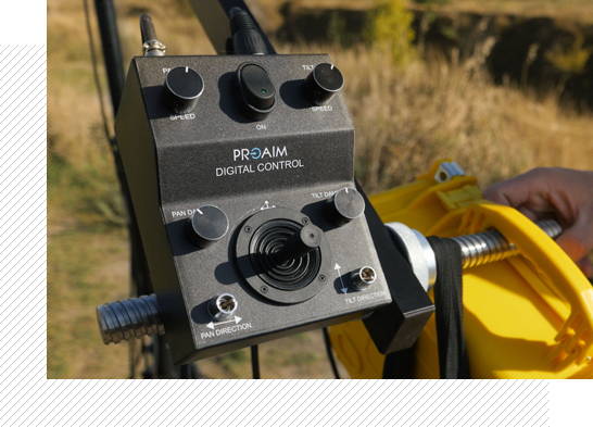  Proaim Gold Pan Tilt Head for Camera Jib Crane, Payload - 7.5kg/16.5lb