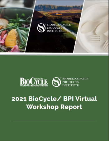 Cover of 2021 Biocycle/BPI Virtual Workshop Report
