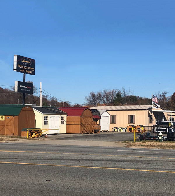 Leonard Buildings & Truck Accessories, Greensboro, NC store front