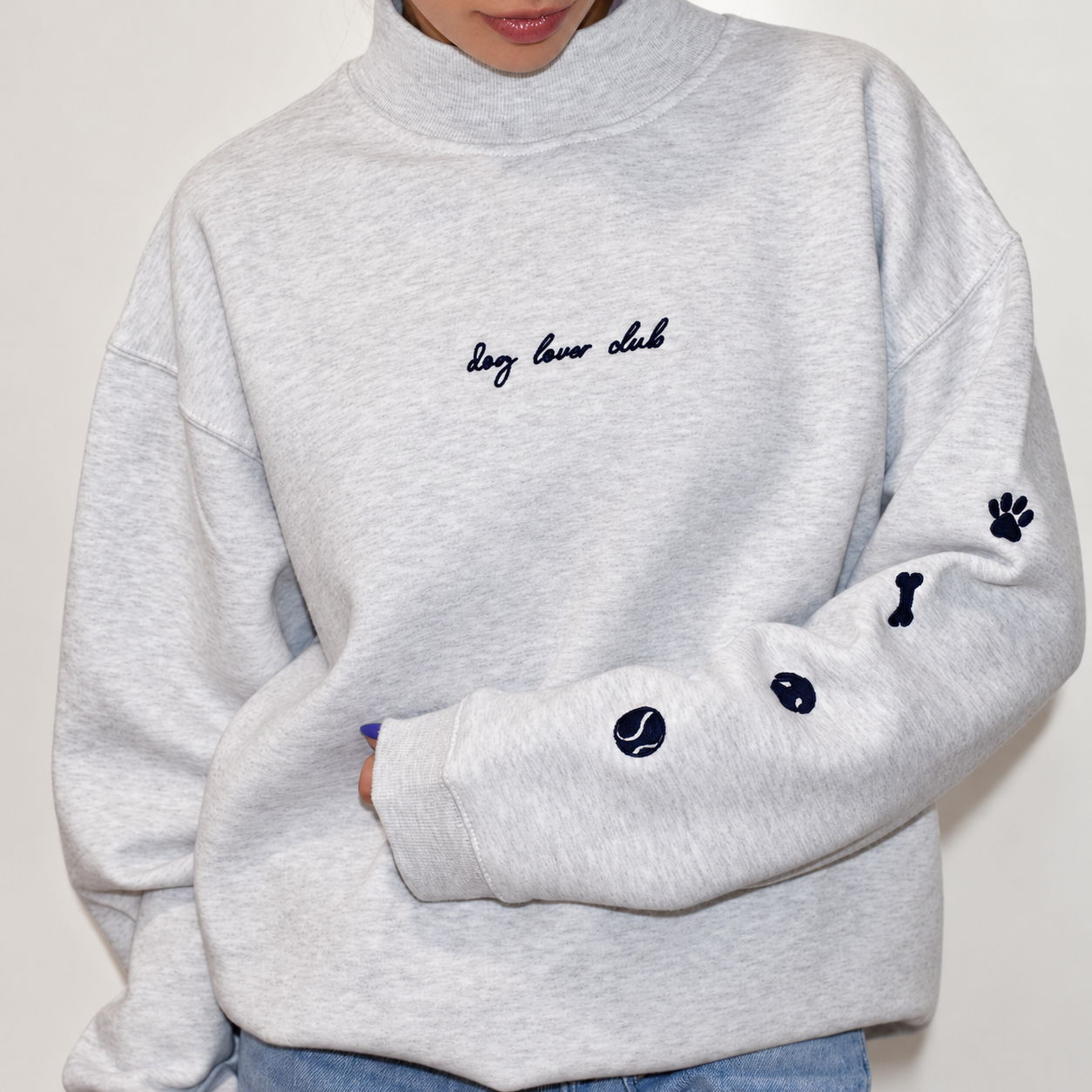 Mock Neck Crewneck Sweatshirt – Tagged 