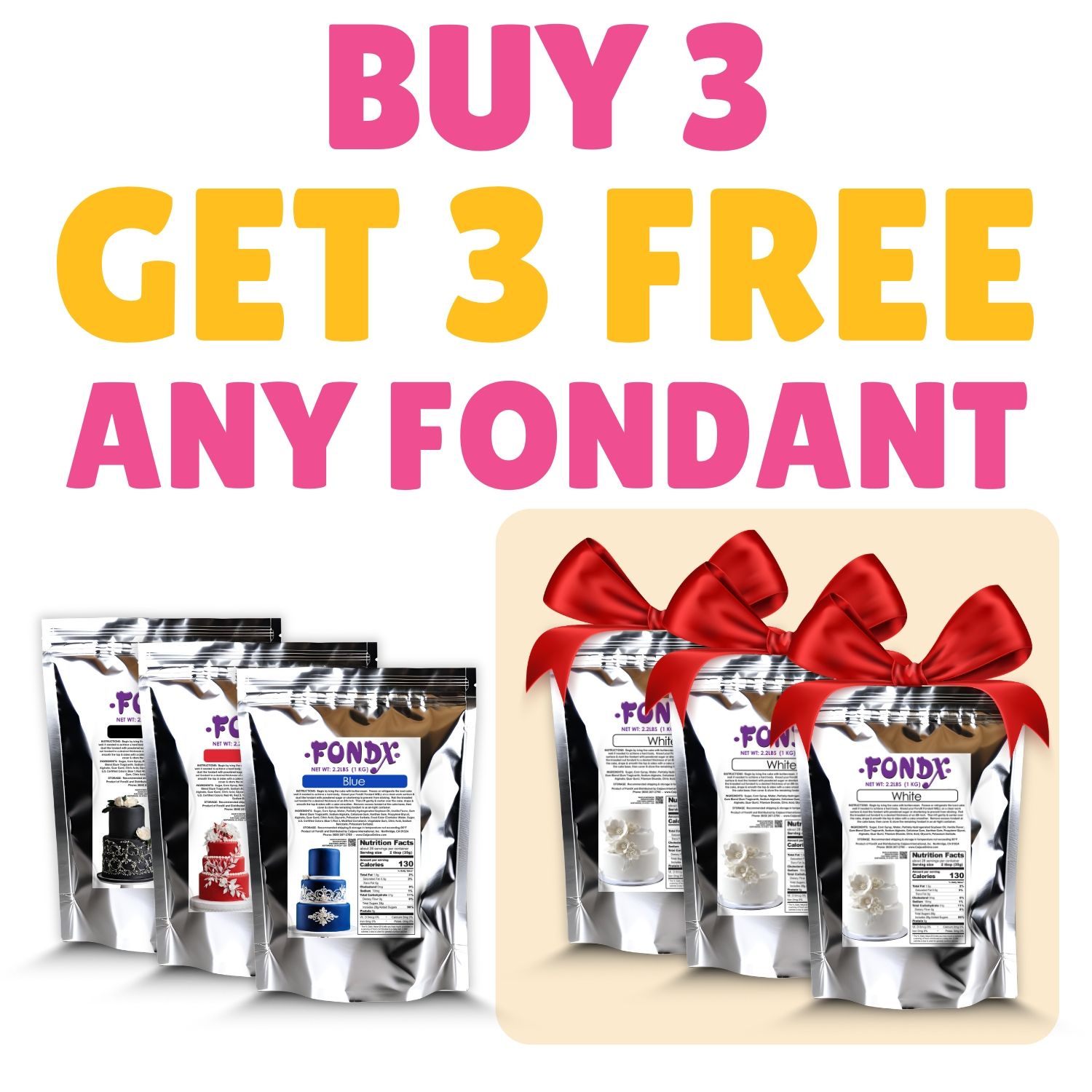 Buy 3 Get 3 Fondant Sale Shop Rolled Fondant Icing