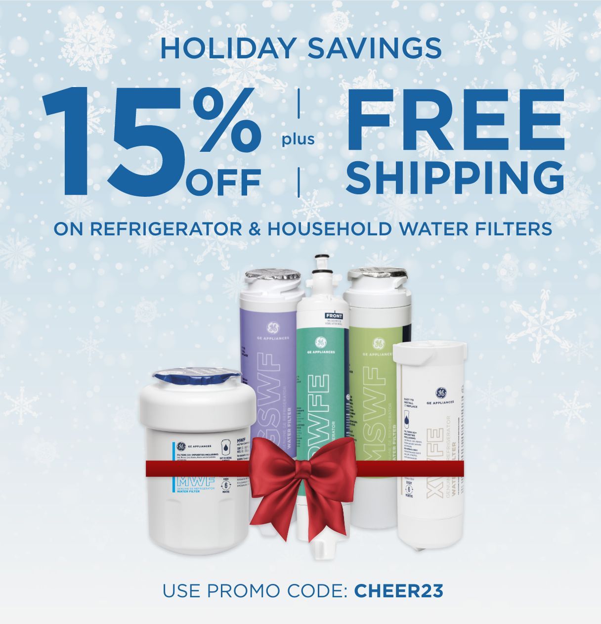 Save 15% plus FREE shipping on Refrigerator Household water filters