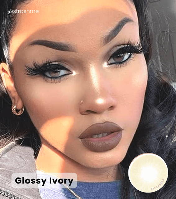 Chiseled appearance model - Glossy Ivory  Contacts