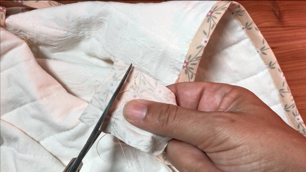 Stitch right in the line you just marked, trim the seam allowances to ¼” and finger press open.