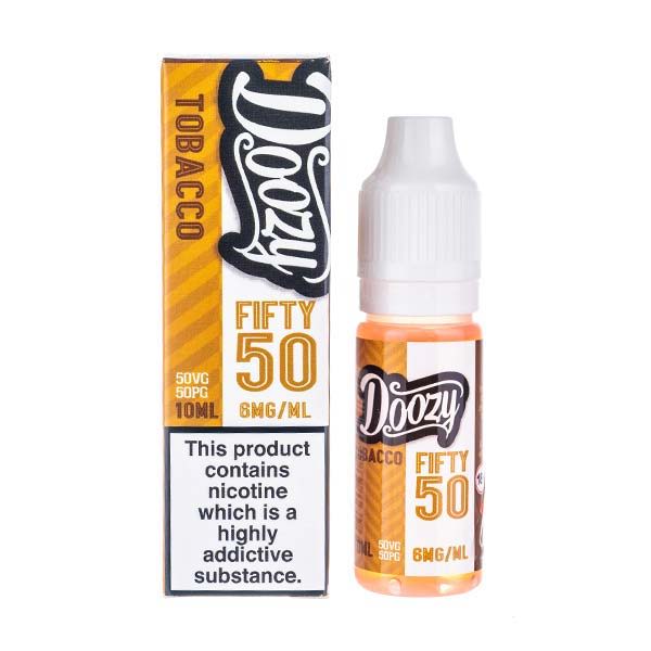 E-liquid bottle and packaging labeled 