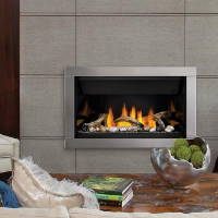 Napoleon BL36 gas fireplace in contemporary wall