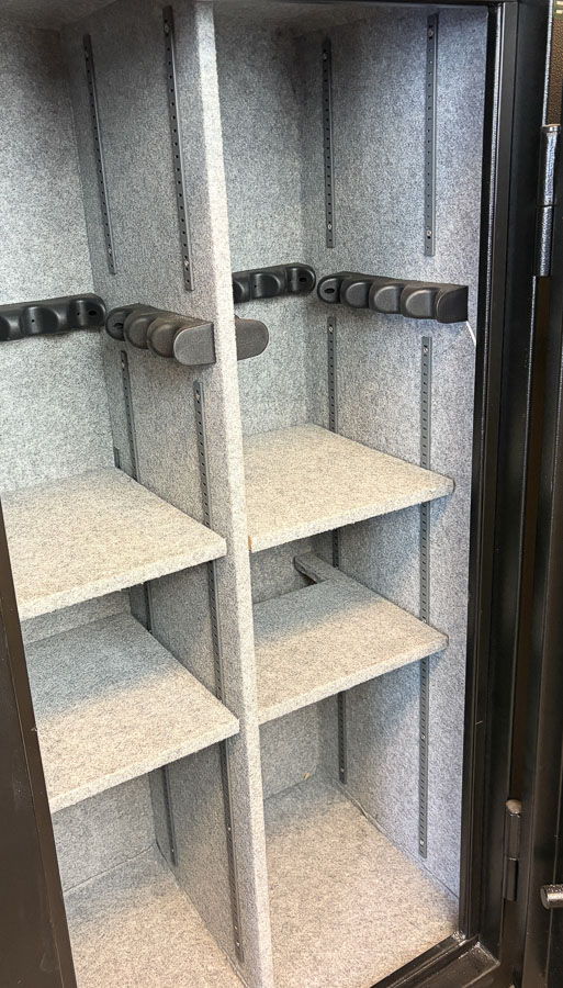 FIELD & STREAM gun safe exterior with sale price tag on door - SES spring cleaning sale