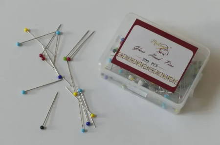 Glass Head Sewing Pins