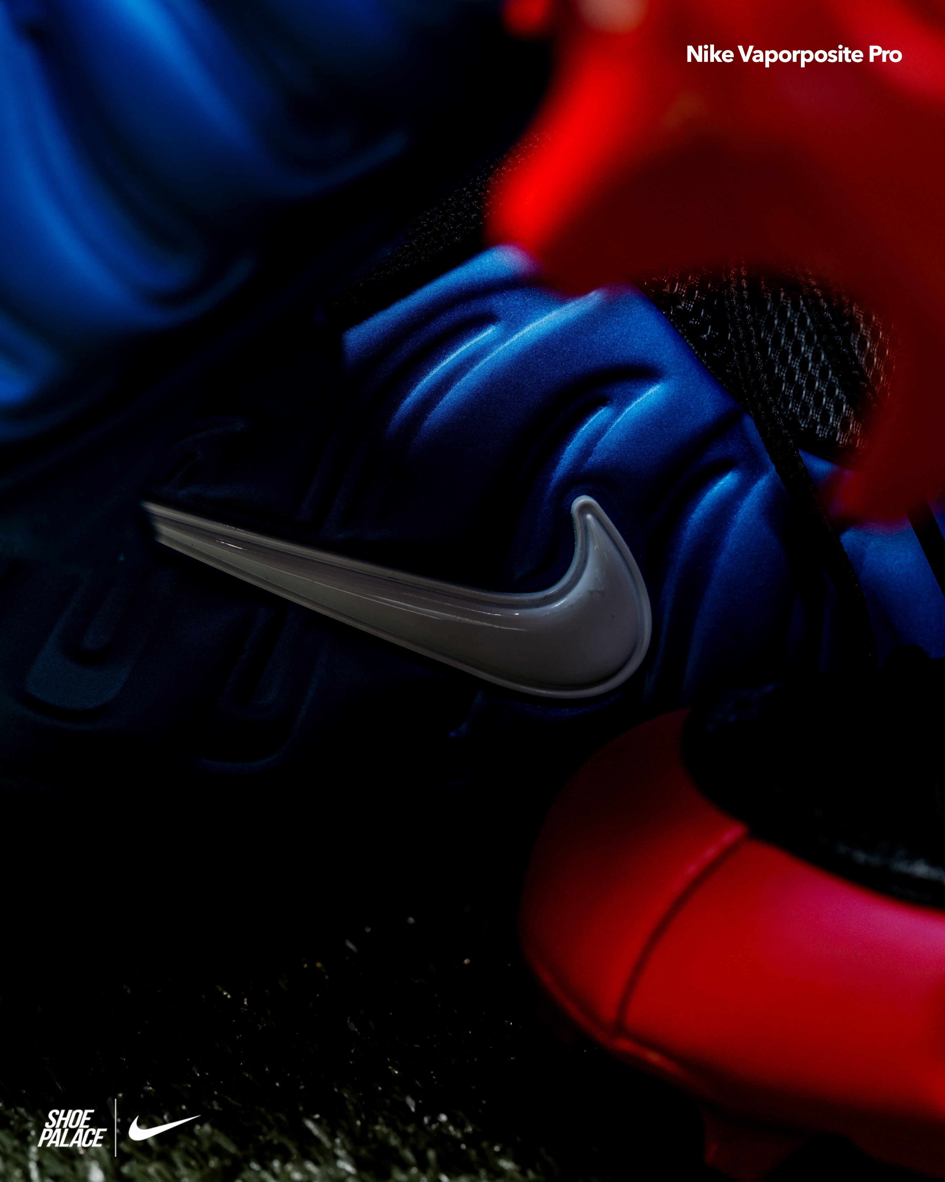Nike Vapormax Pro shoe with prominent logo, vibrant colors.